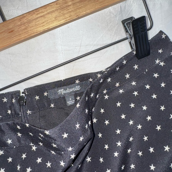 Madewell Silk Skirt in Black/Star Scatter - Picture 2 of 6